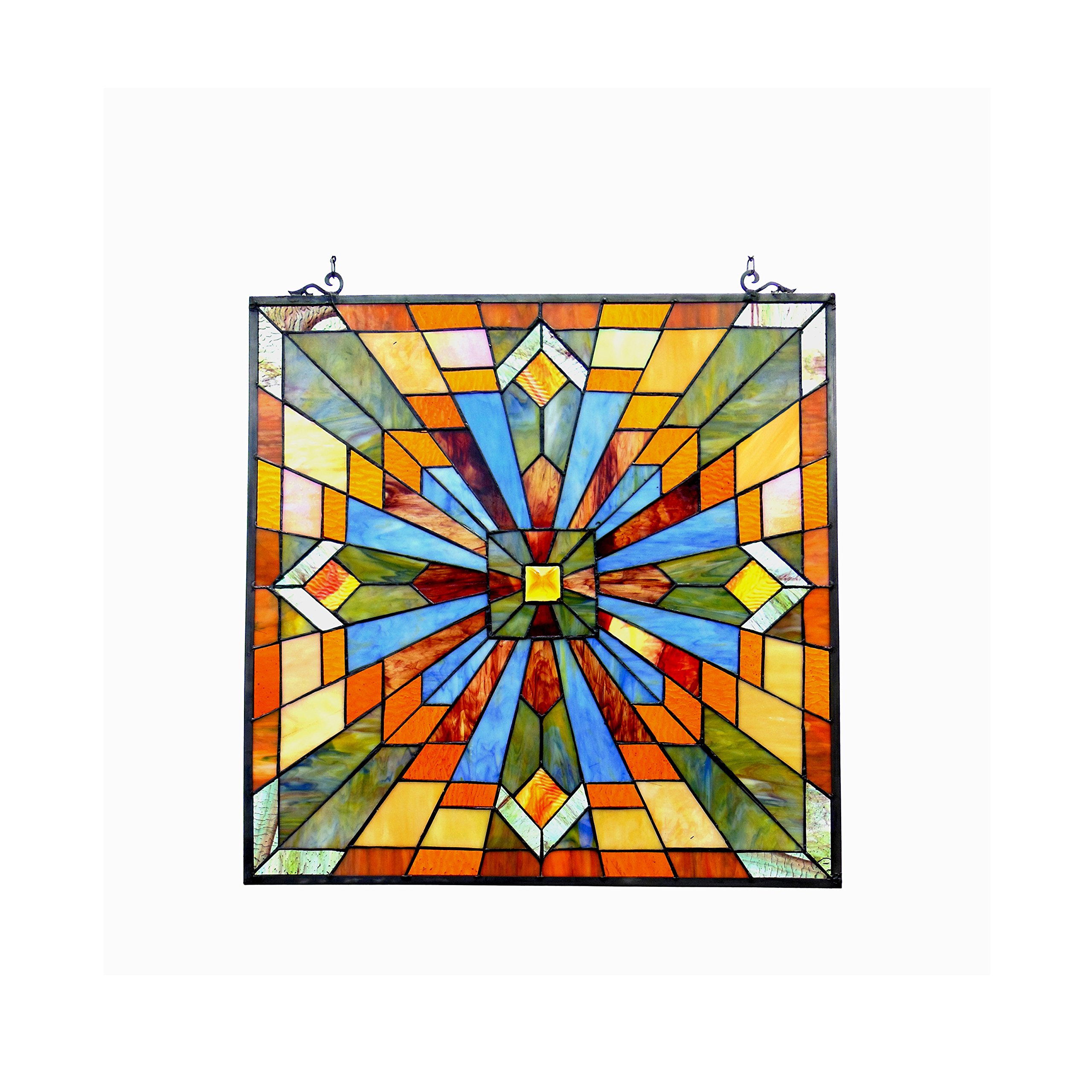 RADIANCE goods Emma Tiffany-Glass Window Panel 24