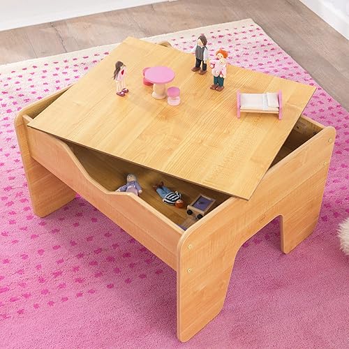 Miniatura 10 de Mesa de actividades KidKraft con tabla 2 en 1 gris espresso