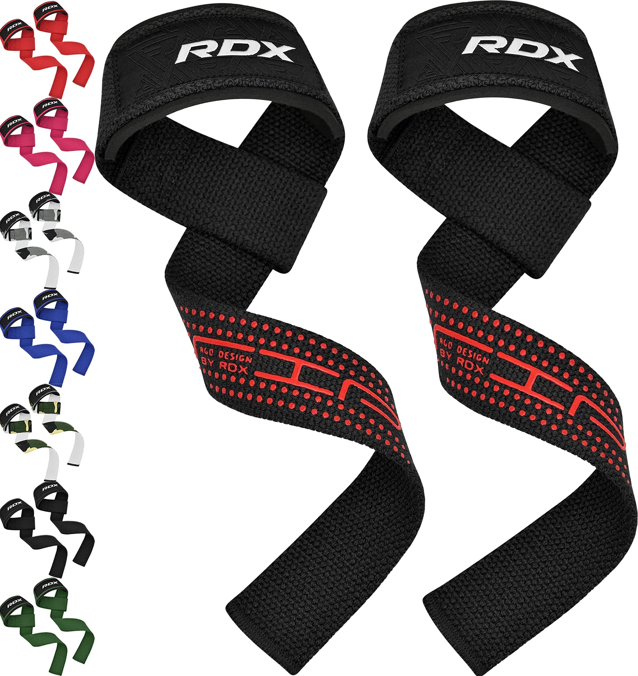 Weight Lifting Straps,Powerlifting Deadlifting, Anti Slip 60CM Hand Bar Grip, 5MM Neoprene Wrist Support, Heavy Duty Weightlifting Bodybuilding Workout