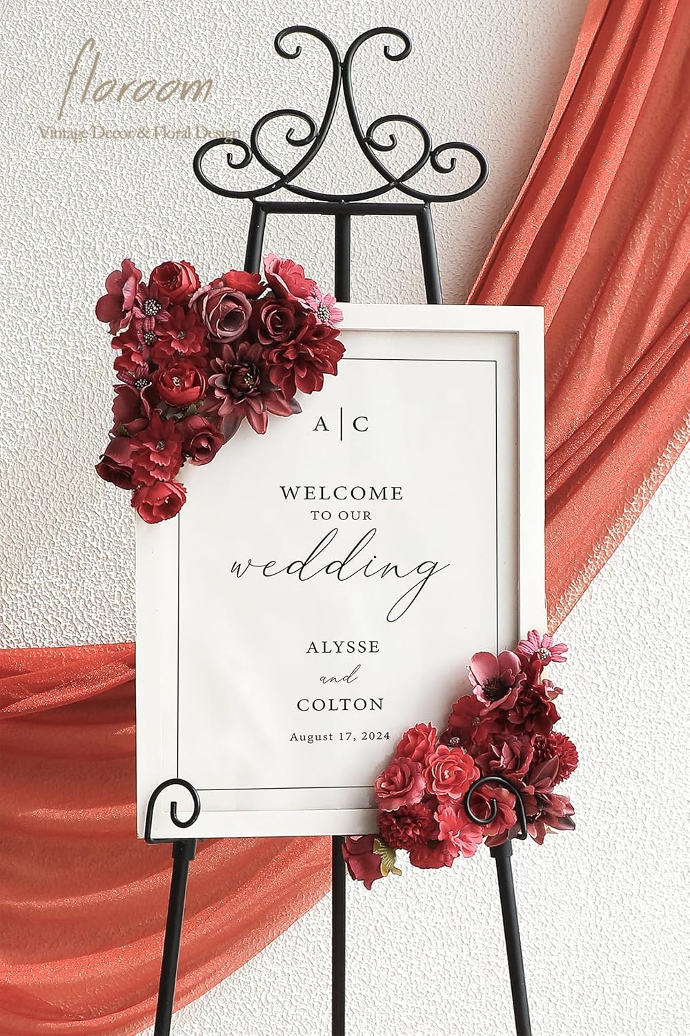 Floroom Mini Artificial Flower Heads Burgundy & Red Fake Peony Daisy Rose Multicolor Small Faux Silk Flower Heads for Cake Craft Garland Wedding Party Graduation Cap DIY Home Decoration, 0.8"-3.6" - Image 6