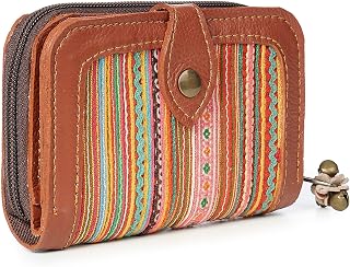 Cherr Vintage Hmong Embroidered Boho Purse in Brown, Handmade Hippie Purse for Women from Thailand