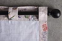 Vista 7 de Maison d' Hermine - Cortina en algodón 100% con bolsillo y abrazaderas para vara, decoración para sala, habitación y oficinas