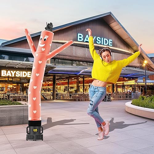 Miniatura 39 de LookOurWay Air Dancers Inflatable Tube Man Attachment - Wacky Waving Inflatable Dancing Tube Guy for Business Promotion - Blower Not Included Duende