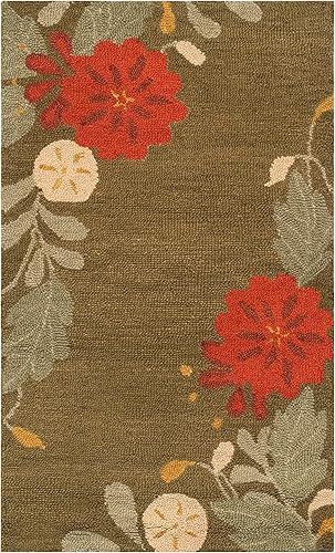 Miniatura 8 de Martha Stewart x SAFAVIEH - Colección de alfombras de área, 5 x 8 pies, tienda de campaña para cachorros, lana hecha a mano, ideal para sala de