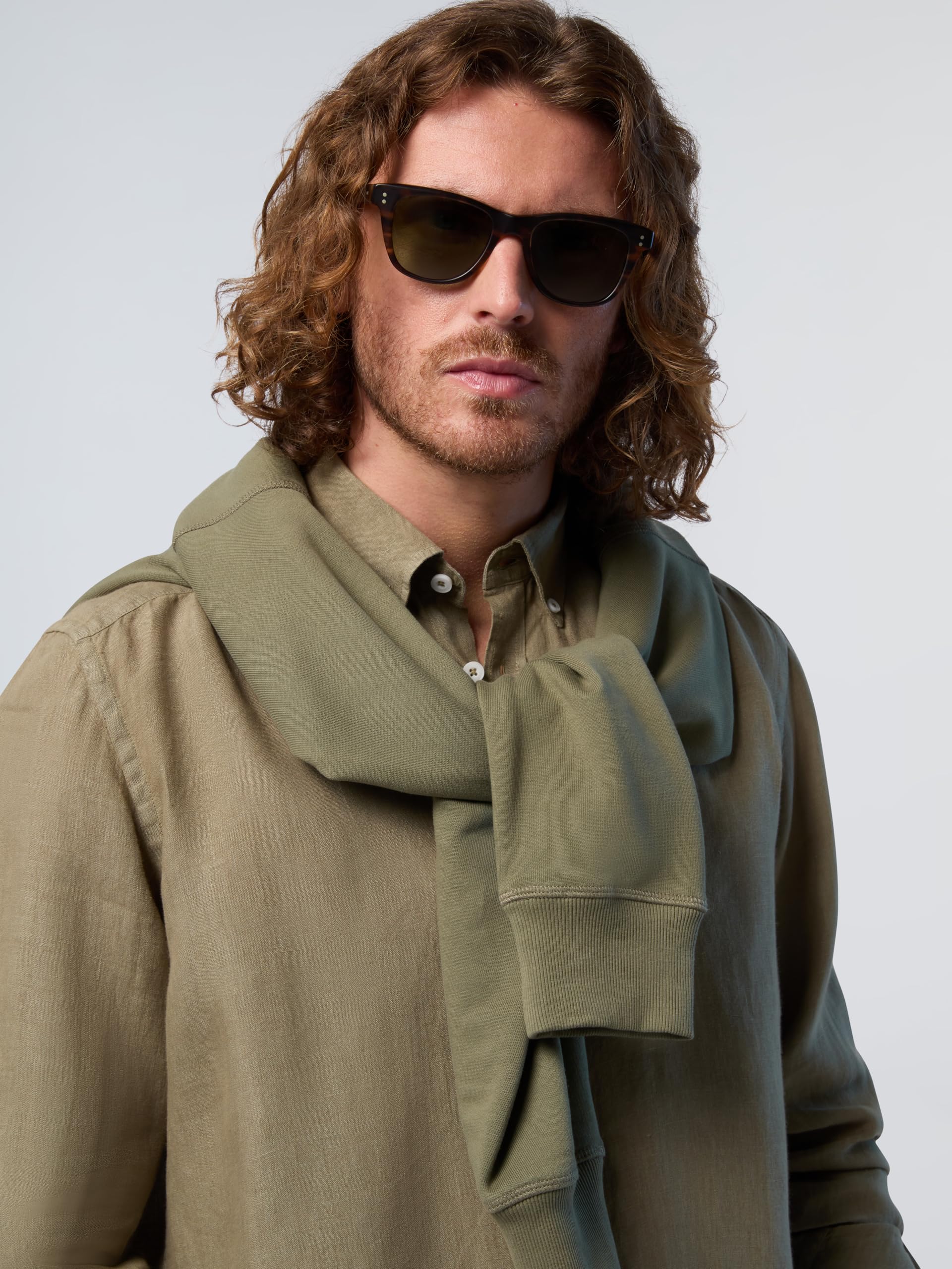 NORTH SAILS Camicia Uomo in Lino European Flax™ con Bottoni in Corozo