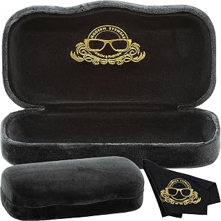 Hard Shell Glasses Case for Women Cute Hard Eyeglass Case Velvet Protective Eye Glass Case Large