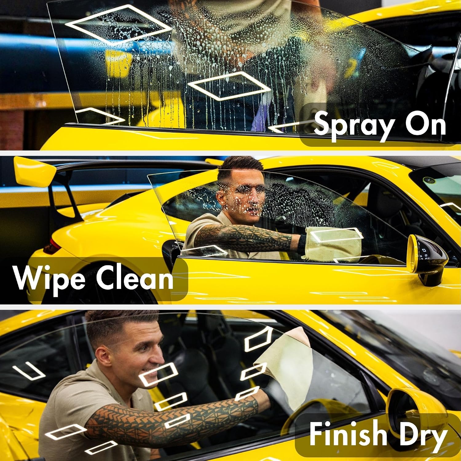 Yum Glass Professional Glass Cleaner, 500ml Spray Bottle