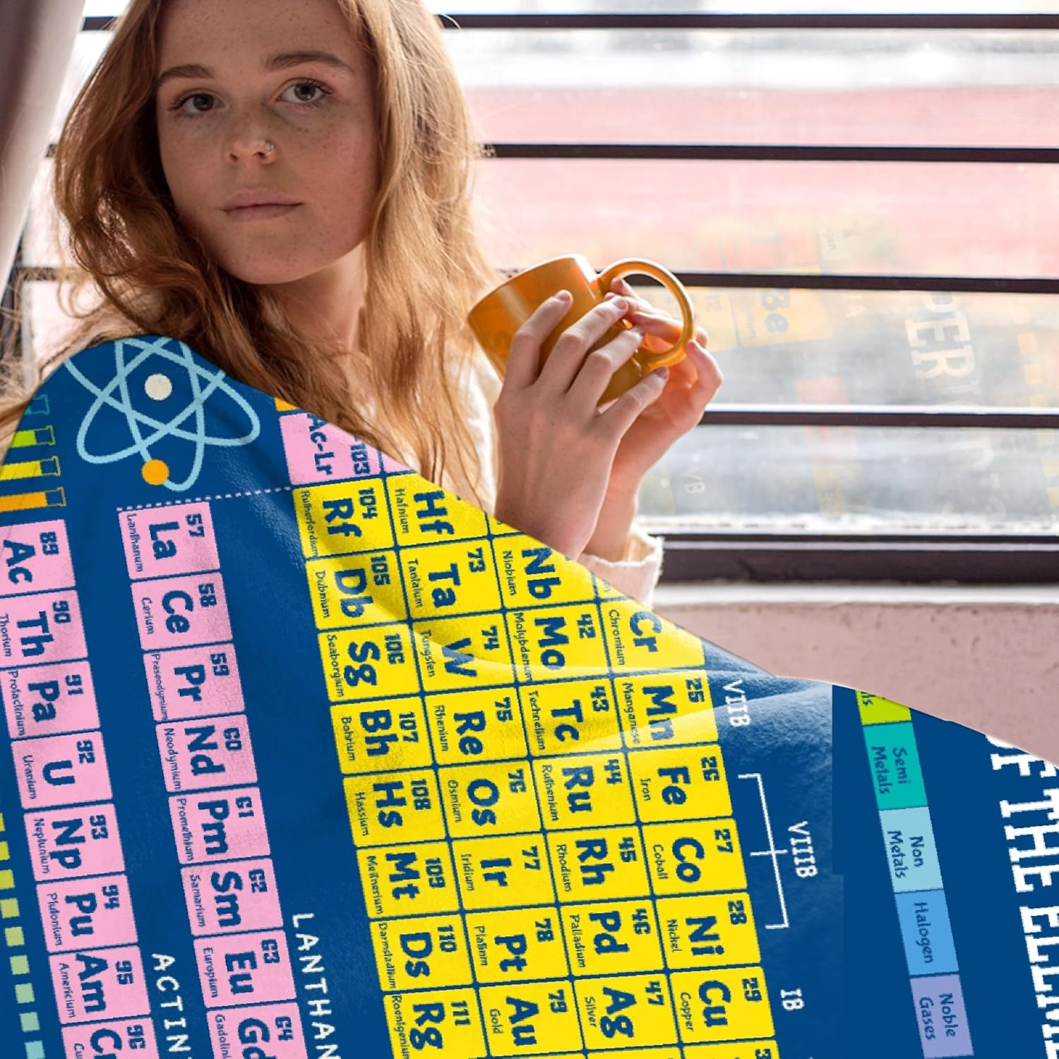 Personalized Baby Blanket Custom Periodic Table Custom Blanket with Name Soft Flannel Throw for Boys Girls Toddlers Infants Kids Newborns Nursery Stroller Crib Decor Baby Gift for Birthday