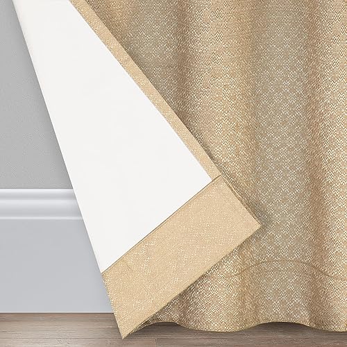 Vista 4 de Cortina opaca para ventana Eclipse Canova Dorado