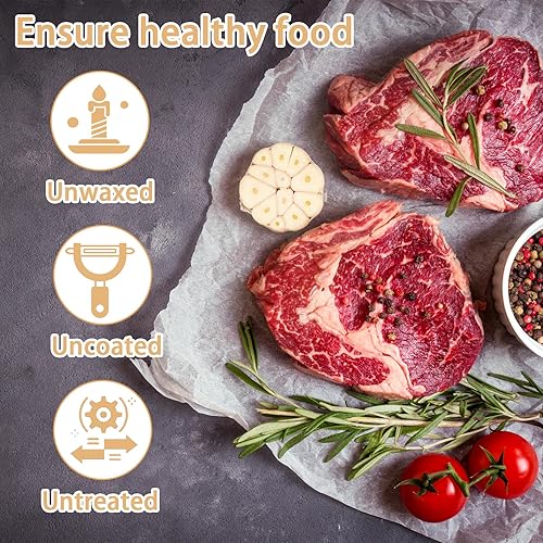 Miniatura 5 de 500 piezas de papel de carnicero por sublimación - 12 x 12 pulgadas, blanco, desechable, sin recubrimiento, precortado papel protector de