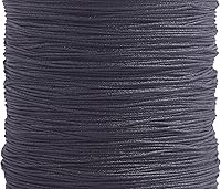 Vista 2 de KONMAY 1 rollo de cuerda de nailon para hacer pulseras de 150 yardas, trenzado de nailon Shamballa Macramé/cordón de cuentas de 0.4mm, cordón