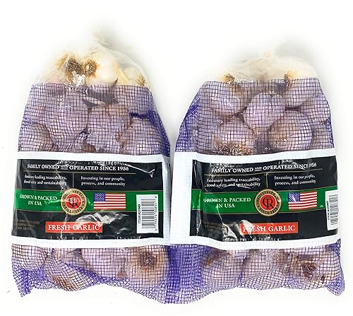 Miniatura 2 de 2 libras de ajo fresco USA California Heirloom Gilroy Finest, paquete de 2