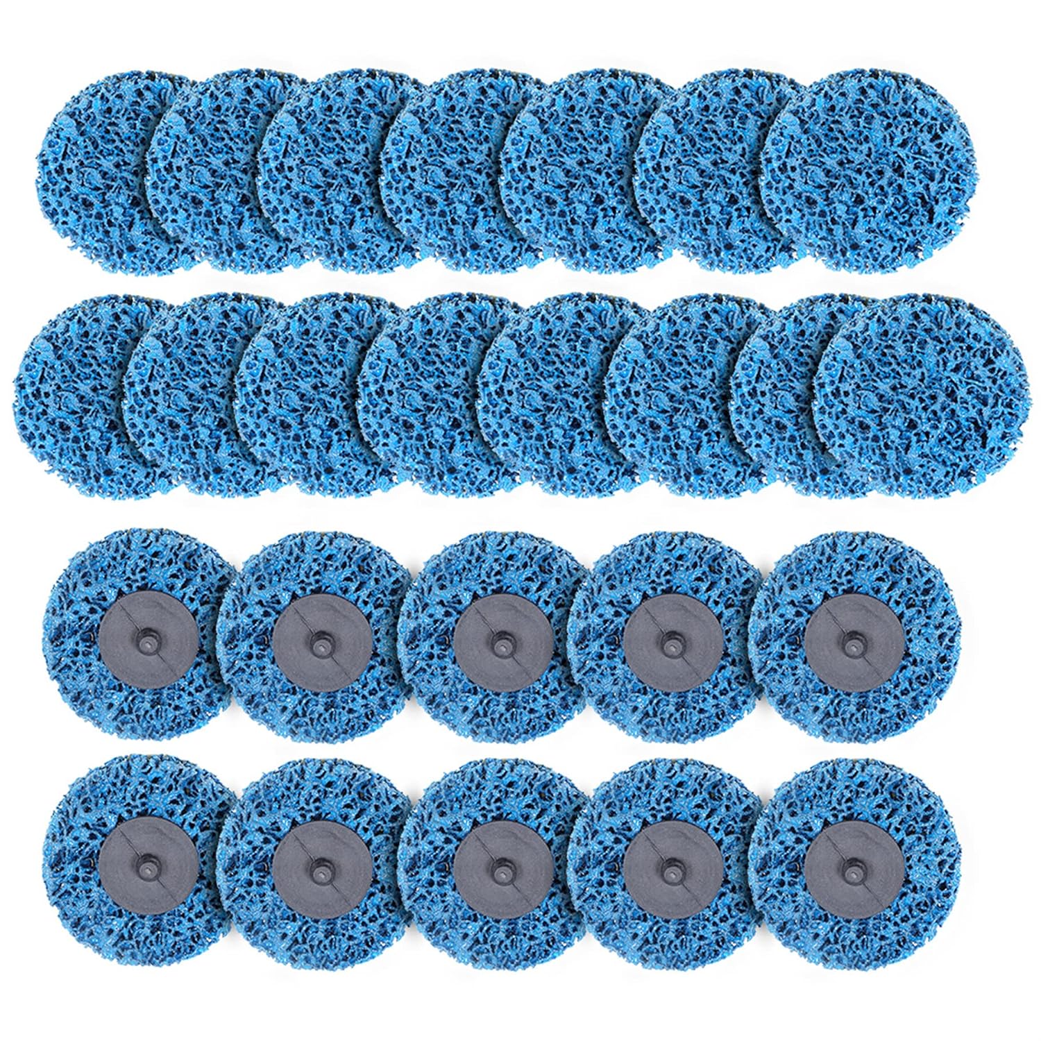 25 Packs 3 Inch Quick Change Easy Strip Discs Stripping Wheel Fit for Die Grinder, Drill, Poly Abrasive Wheel, Strips Paint, Cleans Welds
