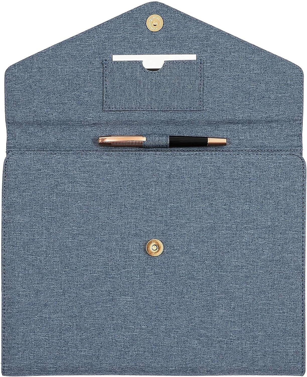 Blue Portfolio Folder, Business Portfolio Pad Binder (12.5 x 10 in) : Office Products