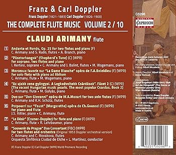 Amazon.com: Franz & Carl Doppler: Complete Flute Music Vol2