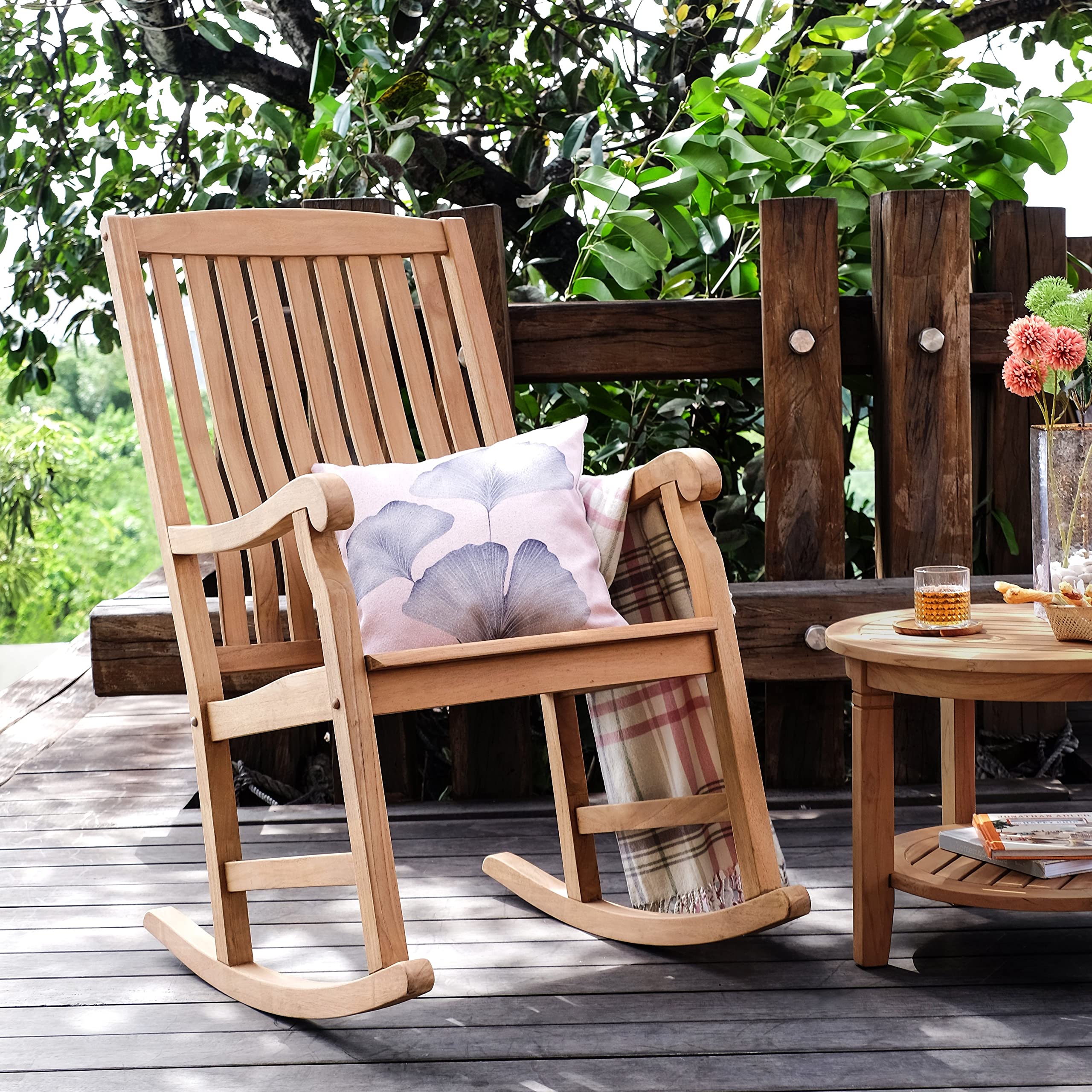 Rocking Chair Teak Outdoor Patio Furniture