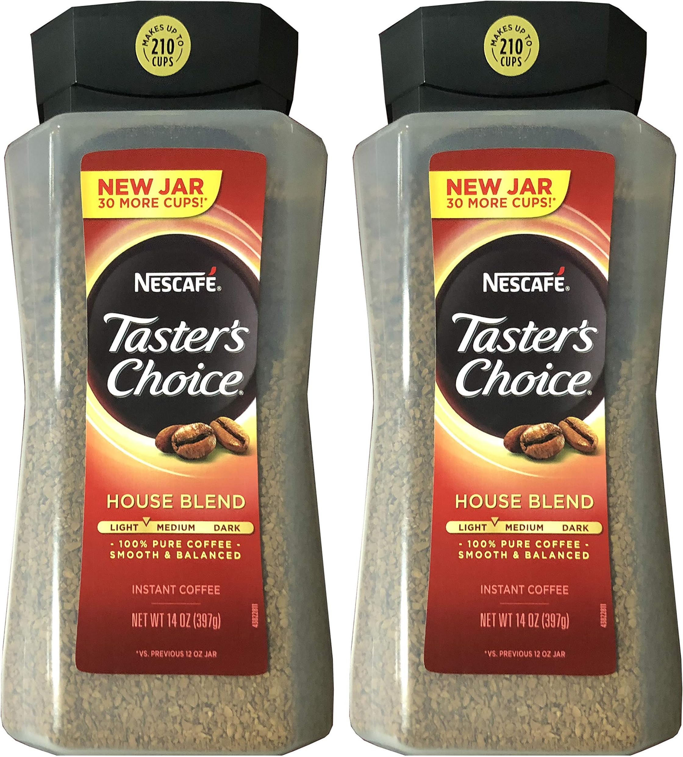 Taster's Choice Original Gourmet Instant Coffee 14 Oz, Pack