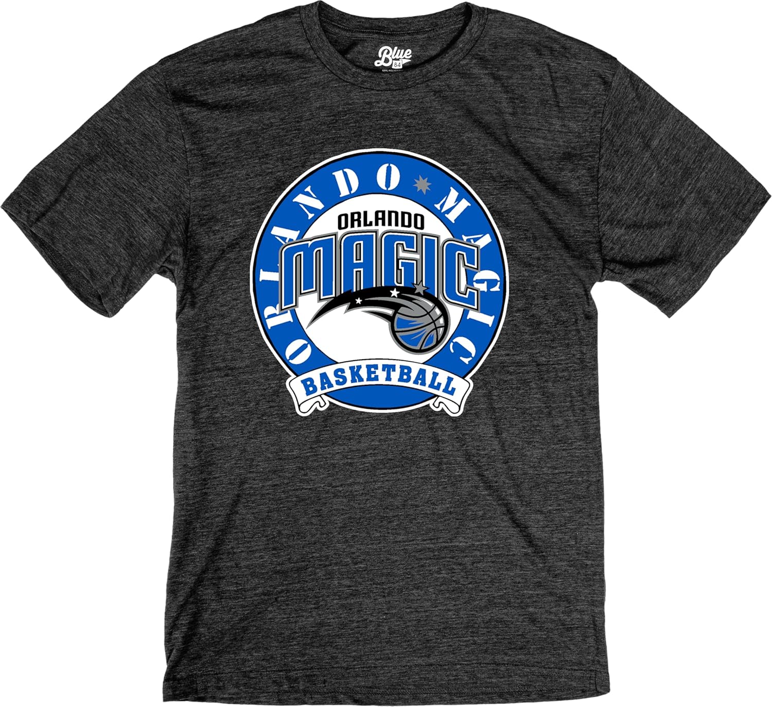 Blue 84 NBA Unisex-Adult NBA Officially Licensed Tri-Blend T-Shirt Black