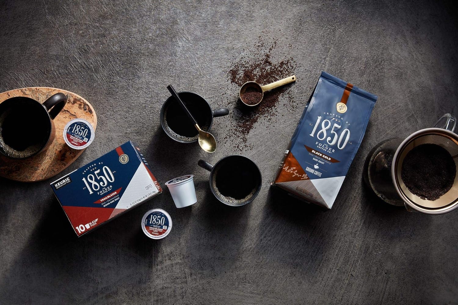 Folgers Trailblazer Medium Dark Roast Coffee, 20 K-Cups for Keurig