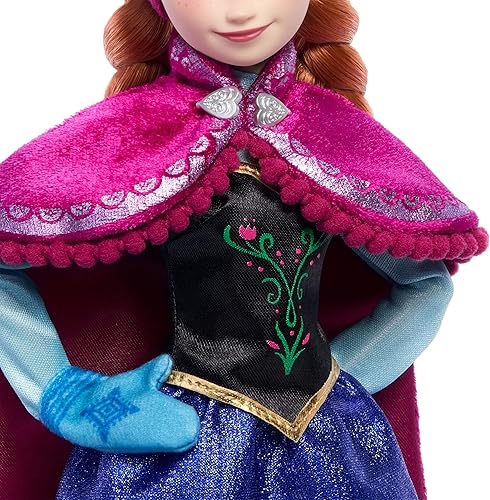 Miniatura 4 de Mattel Frozen Anna & Elsa - Juego de 2 muñecas de moda coleccionista de princesas de Disney que celebran los 100 años de maravilla de Disney,