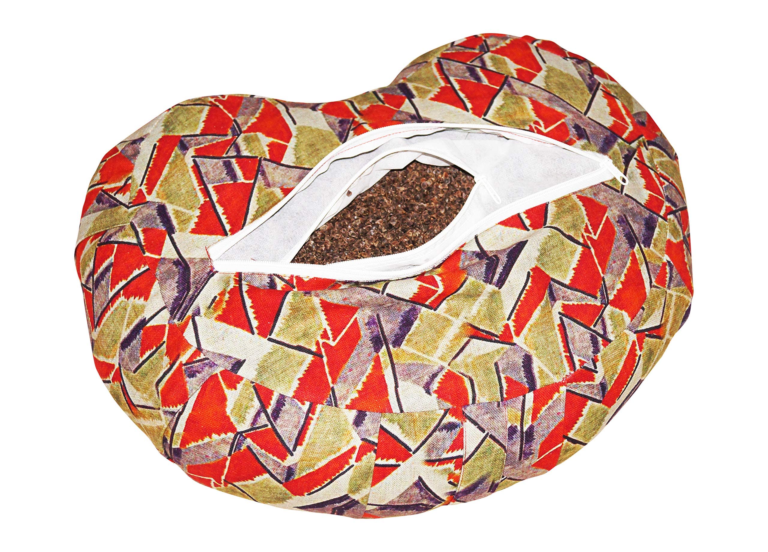 Oscar HOM Buckwheat Hulls Filled Multipurpose Zafu Cushion for Healthy Yoga Posture & Meditation 1
