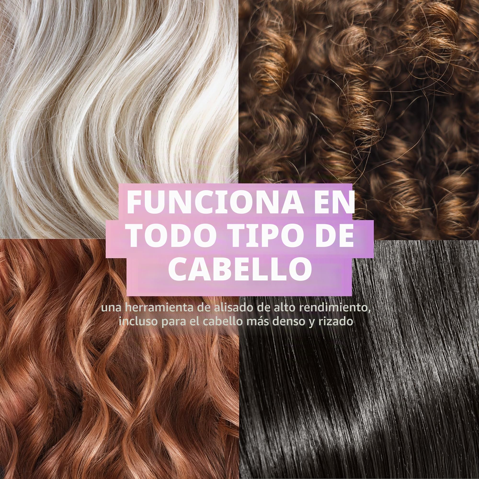 Demeliss SAINT ALGUE Alisador GOLD - Alisado desde raíz, placas finas cerámica y turmalina, temperatura 150-230°C, para cabello liso a ondulado, diseño ergonómico y profesional.
