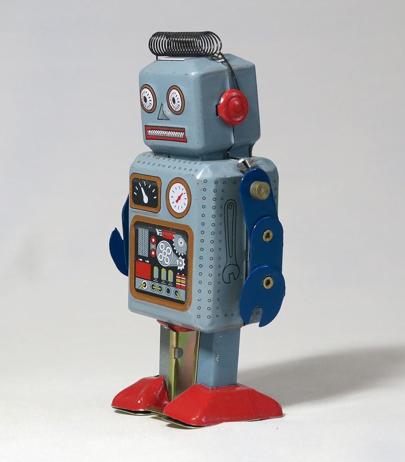 最新モデルが入荷♪ R-1ブリキ シルバーロボット2体セット(ブリキ