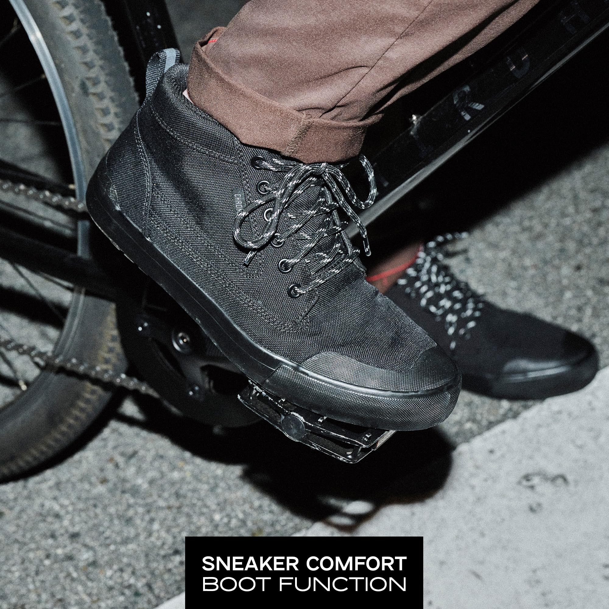 Chrome Industries 415 - Stivali in nylon per uomo e donna, impermeabili, per lavoro e tempo libero