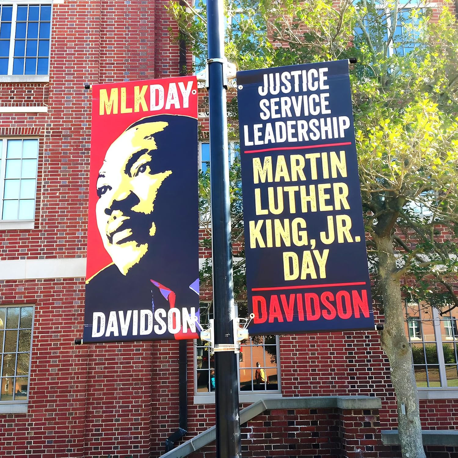 Anley Custom Street Light Pole Banner 30 x 72 In - Double-Sided 18oz Vinyl with Double Sided Print - Personalized Pole Flag for Seasonal Promotions, Events Displays (Single Banner Only)