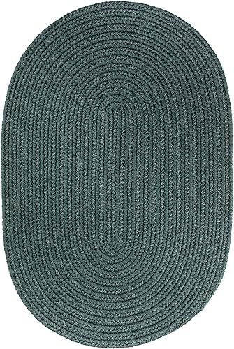 Miniatura 45 de Tapete de interior/exterior, diseño texturado trenzado, tapete reversible, Sintético, Marrón Marrón,Negro -,Azul (Hydrangea Blue),Azul