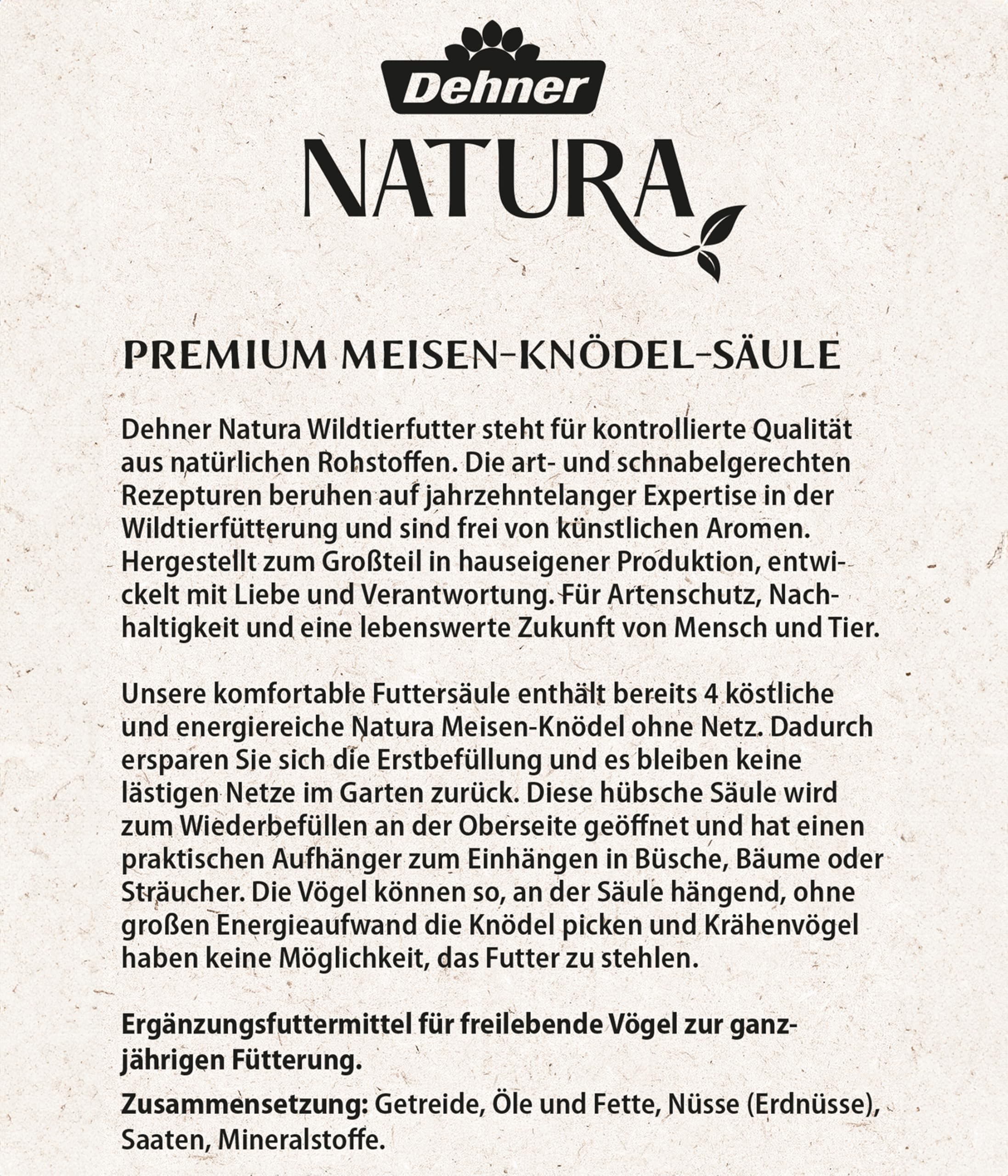 Dehner 5458302 Natura Karma dla Ptaków, 4 Kulki