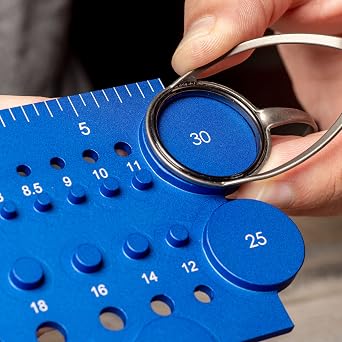CRB PRO Tip Top & Guide Sizing Gauge - Custom Rod Building Tool - Precision Machined Aluminum with Anodized Blue Finish