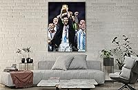 Vista 33 de SpiritualHands Póster de Lionel Messi, lienzo artístico de pared de Messi Argentina, carteles de fútbol de Leo Messi para dormitorio de niños