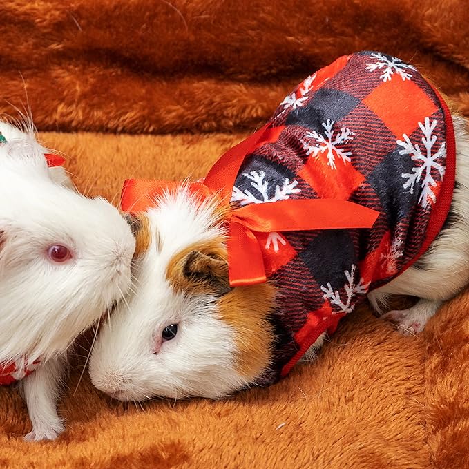 Ropa para Cobayas 2 Pack - Chaleco Navideño para Mascotas Pequeñas miniatura 4