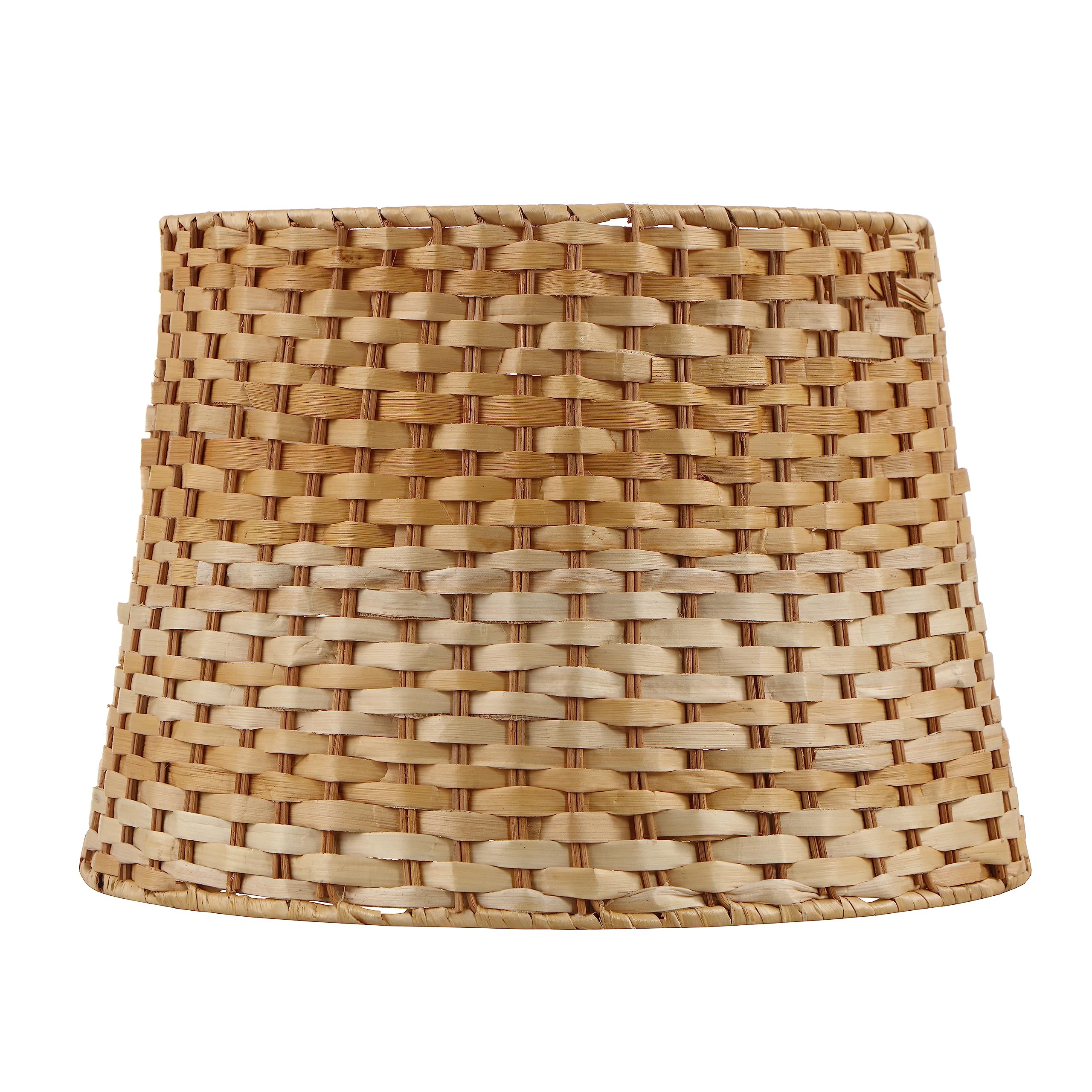 Aspen Creative Empire Rattan Lamp Shade – 9x14x9.5 Inch, Natural Woven Spider Fitter