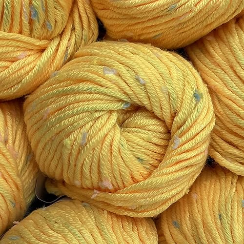 Miniatura 8 de Tweed Twinkles - Hilo acrílico suave con motas para bebé, 8 madejas, 696 yardas14.11onzas, peinado ligero (3), lavado a máquina (café maní)