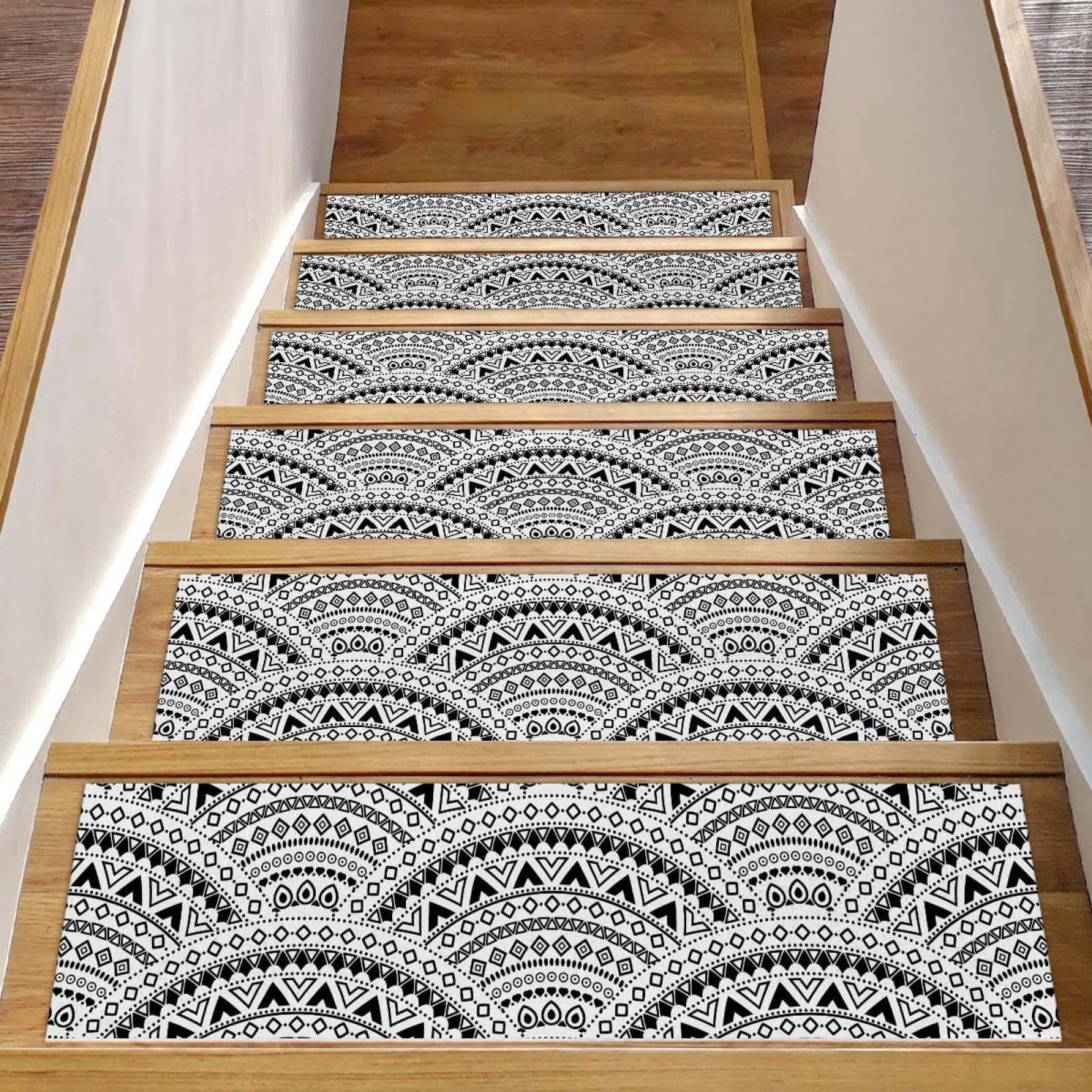 Alfombrillas para escaleras sin residuos Sashiko: peldaños antideslizantes seguros para perros