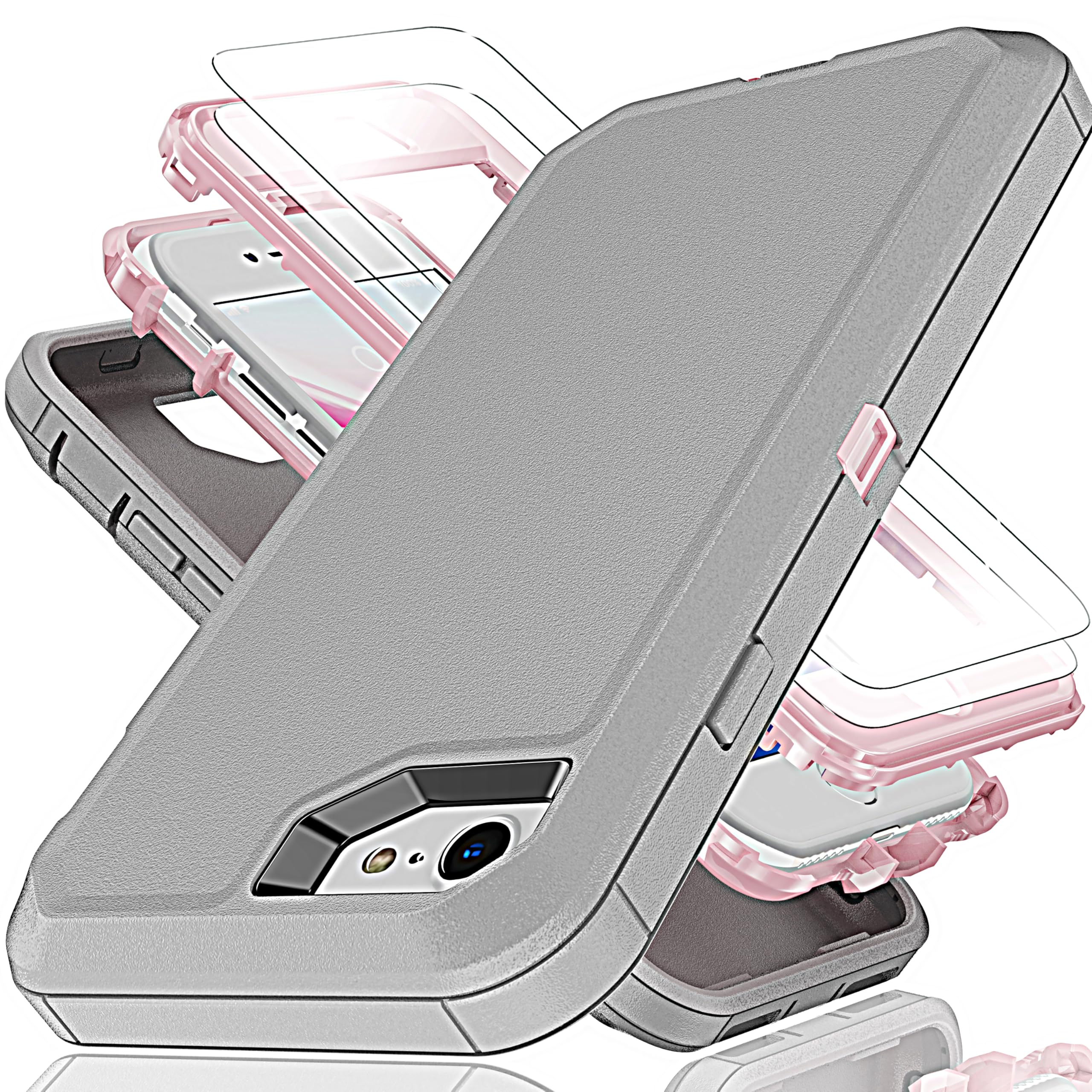 Coque iPhone 8 antichoc en polycarbonate résistant contre les bris d'écran
