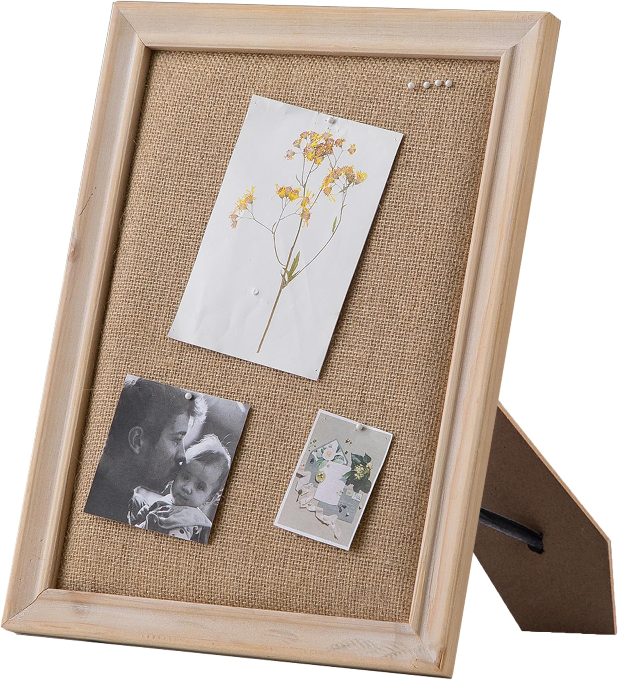 SOFE 39"x12" Arch White Linen Bulletin Board - View #6