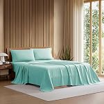 Lacoste 100% Cotton Percale Solid Sheet Set, Breathable, Cooling & Hotel Quality Sheets - Deep Pocket, Easy-Fit, Oeko-Tex Certified, Dark Grey, Twin