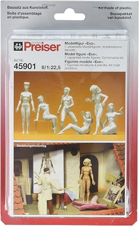 Preiser 45901 Customizing Figure Sets Eve Female Figures G Model Figure
