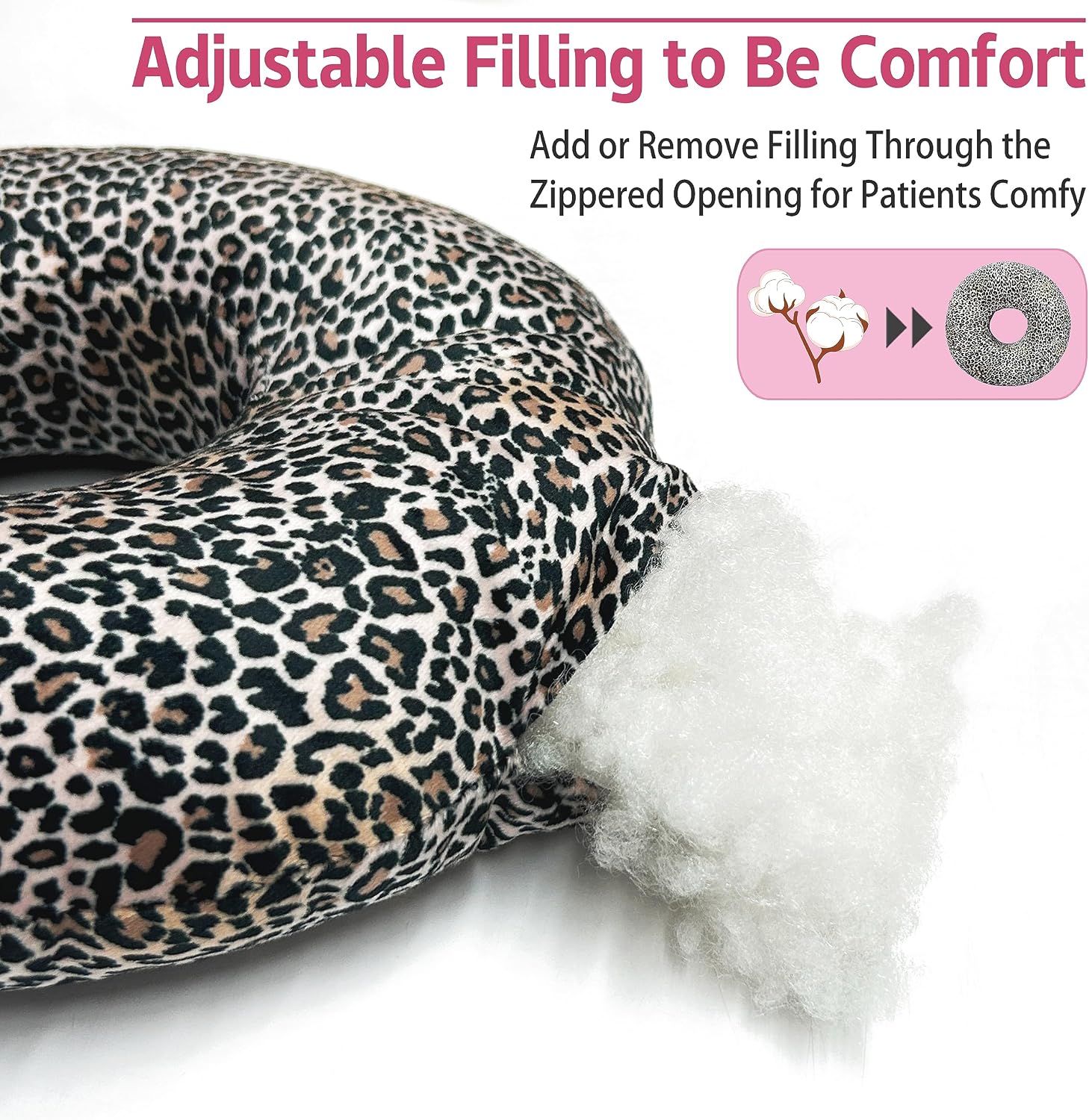 Ear Piercing Pillow for Side Sleepers Pillows with Holes for Ear Pain,Donut Pillow for Ear Side Sleeping Pillow for Adults CNH Ear Pain Relief Pressure Sores Ear Pillow with Hole in Center image 4