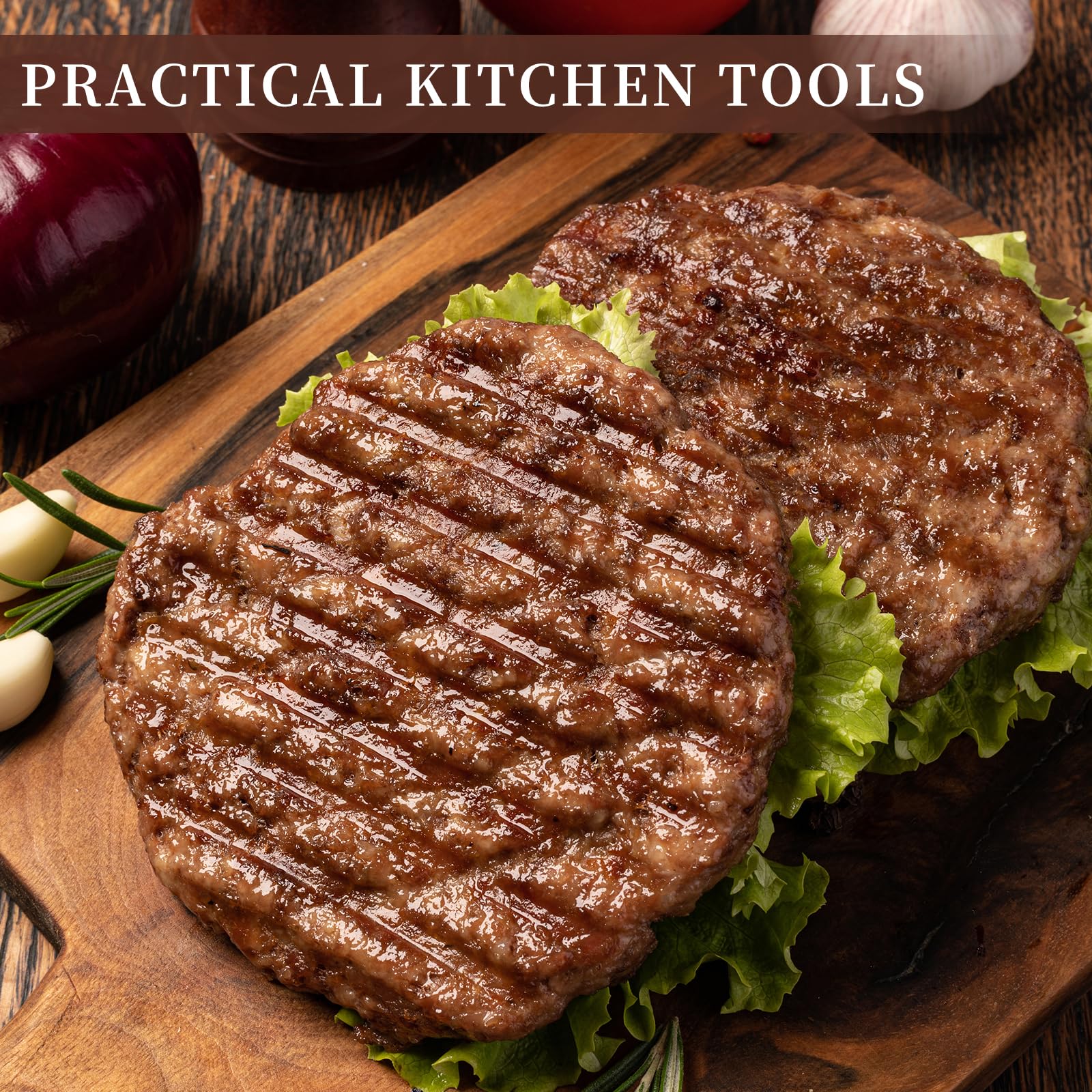 Pressa Per Hamburger In Alluminio Con Rivestimento Antiaderente E Manico Rimovibile – Perfetta Per Burger Fatti In Casa