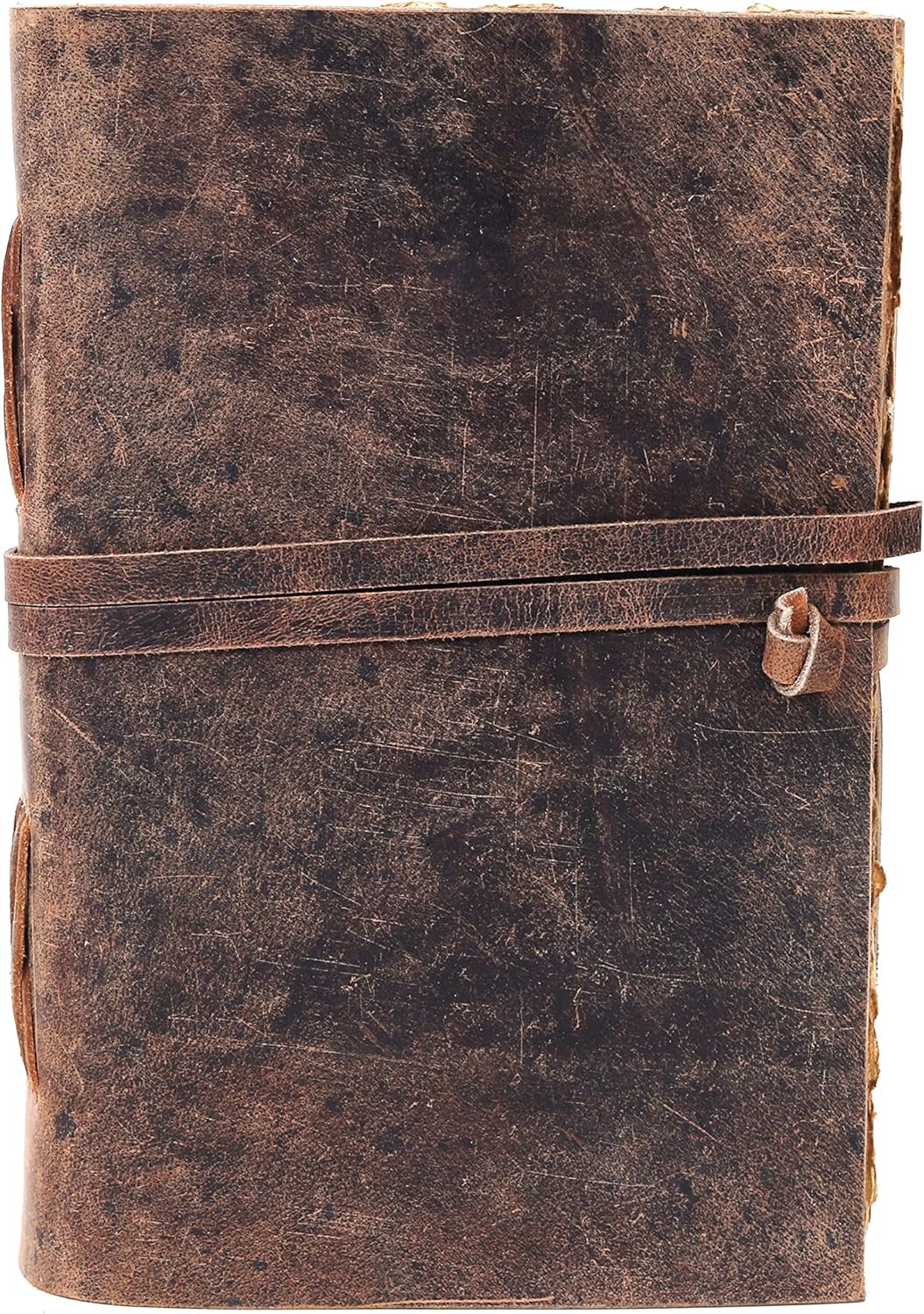 Handmade Vintage Leather Journal for Men & Women – 13 x 10 Inch Refillable Travel Diary, Antique Deckle Edge Paper, Rustic Writing Notebook for Sketching, Poetry, or Gift (13 x 10 Inch) - Image 6
