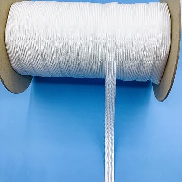 White 1/2" Middy Braid - 18 Yards