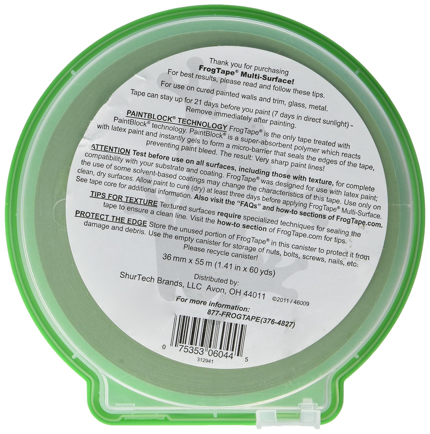 Frog Tape Painter'S Tape 1.41 " X 60 Yard, 3-Pack