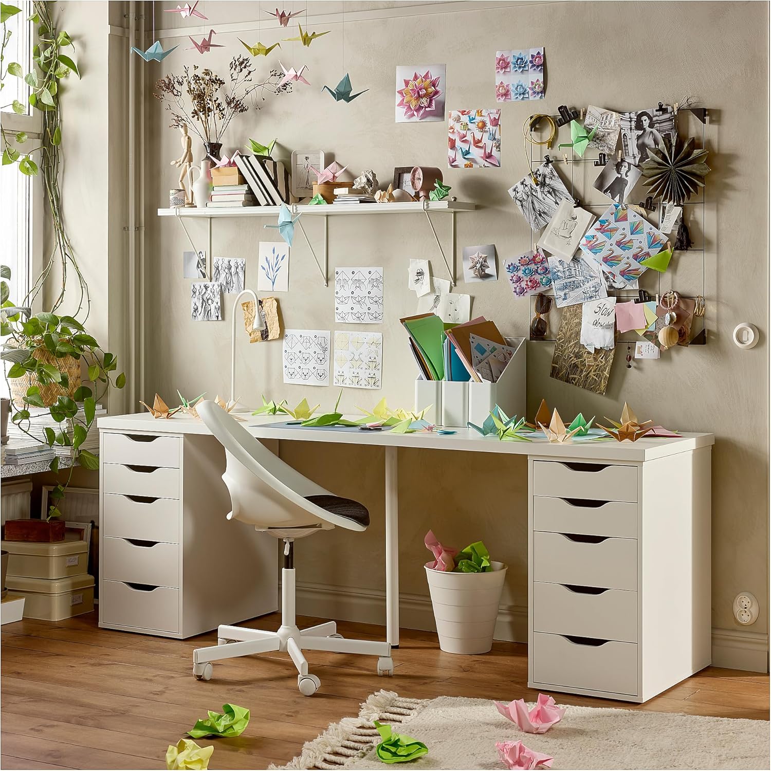 ALEX Drawer unit, white, 36x70 cm