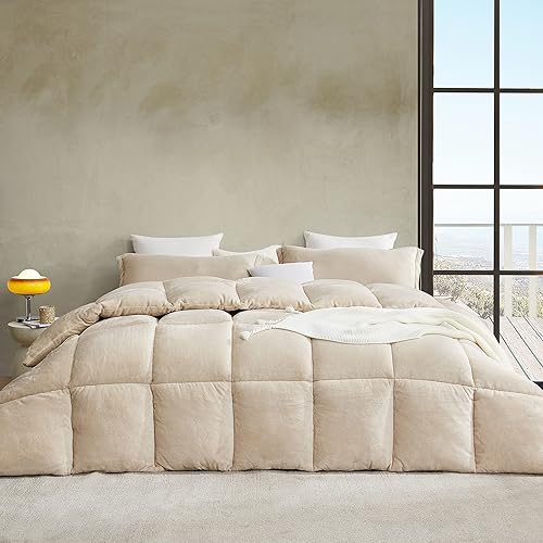 Más grueso que grueso  Coma Inducer Juego de edredón Queen de gran tamaño  Relleno alternativo de plumón ultra afelpado  Abedul