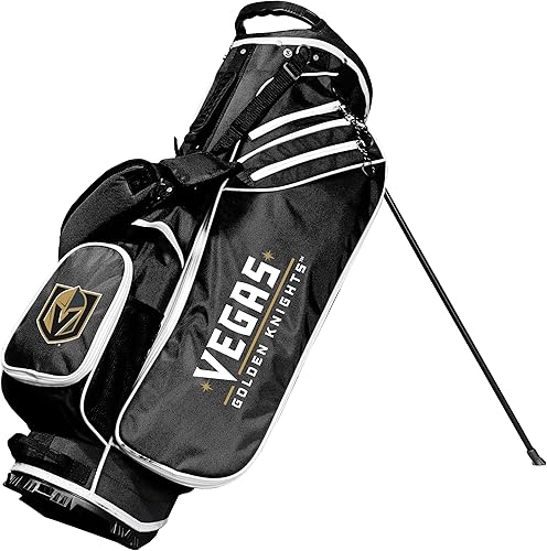 Vista 32 de Team Golf NHL Team Golf NHL Birdie Stand - Bolsa de golf, ligera, divisor de club de 14 vías, soporte de acción de resorte, bolsillo enfriador