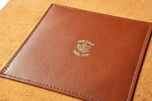 Miniatura 4 de Bandeja de valet fabricada en Estados Unidos cesta y organizador de dados de cuero con broches de metal de latón se pliega en plano organizador de